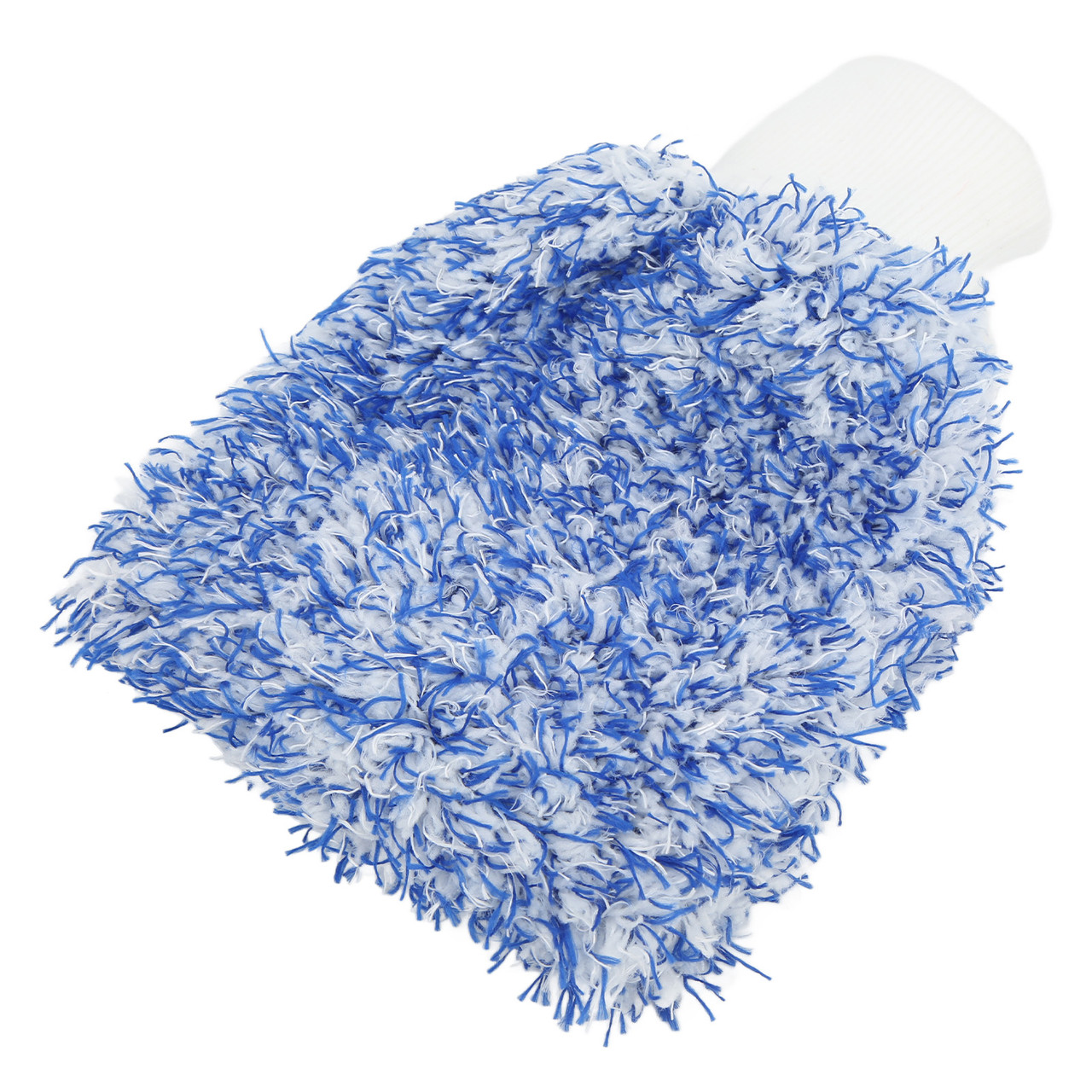 Car Washing Glove Scratch Resistant Microfiber Double Sided Cleaning Cloth Soft Universal Blue